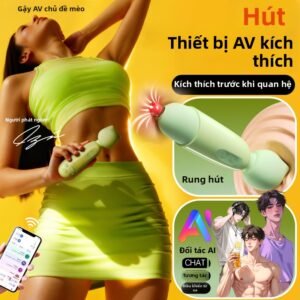 AV棒 Máy Rung Nữ Cao Cấp – Que Rung Điểm G Siêu Mạnh, 10 Chế Độ Rung Xoay Thụt, Đồ Chơi Tình Dục Nữ Thăng Hoa